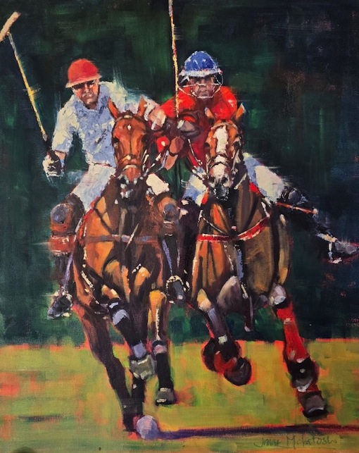 Jane McIntosh |Pursuit of the Ball | McATammney Gallery and Design Store | Geraldine NZ